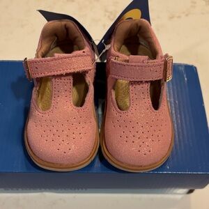 Stride Rite Pink Sparkle  Baby Shoes NWT 4m